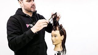 Corte de pelo con marco facial y capas redondas  Tutorial de cabello [upl. by Concoff306]