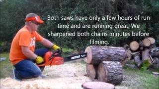 Stihl MS271 vs Echo CS590 new stock saws video 2 [upl. by Jinny]