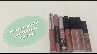 Matte Lipstick Swatches amp Review  Bahasa Indonesia [upl. by Allimac]