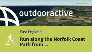 Run along the Norfolk Coast Path from Salthouse towards Sheringham on September 24 2024 [upl. by Aisa]