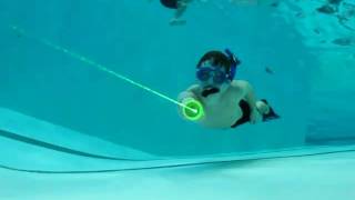 Testing the SCULASER  Underwater Laser [upl. by Annaid946]