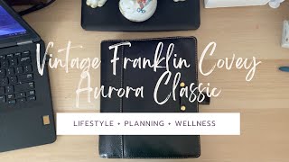 Planner Flip In My Vintage Aurora plannercommunity franklincovey plannerflipthrough [upl. by Auqeenwahs]