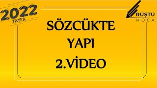 2 Sözcükte Yapı  2Video  RÜŞTÜ HOCA [upl. by Sidwell]