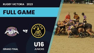 2023 U16  Wyndham V Melton  GF [upl. by Anaujik979]