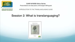 Session 2 What is translanguaging [upl. by Shandy]