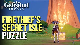 Firethiefs Secret Isle Puzzle Genshin Impact [upl. by Anifares]