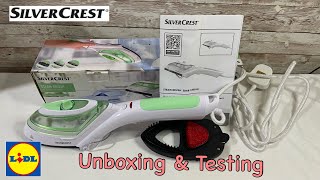 SilverCrest Steam Brush REVIEW TEST Lidl 70ml 1000W [upl. by Dredi]