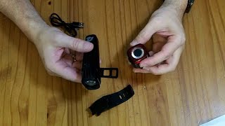 Review Retrospec Beam USB rechargeable bike light kit 30 [upl. by Ydurt]