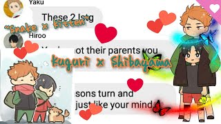 A Snake amp A Kitten Haikyuu Texts [upl. by Airamak783]