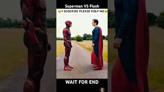 Superman vs Flash🔥wait for end shorts marvel shortsvideo shortfeed viralvideo marveling op [upl. by Refinneg]