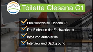 Clesana C1 im Wohnmobil  Die hygienische und wasserfreie VerschweißToilette [upl. by Herod]