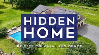 Hidden Home Private Colonial Home For Sale in Essex Vermont [upl. by Aerdnna500]