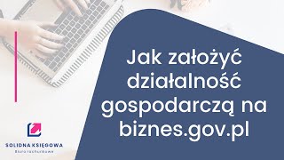 Jak założyć działalność gospodarczą przez biznesgovpl [upl. by Hameerak]