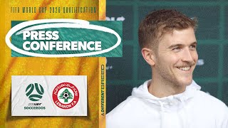 Riley McGree Were focussing on improving from the Asian Cup  Press Conference  Subway Socceroos [upl. by Dlareme405]