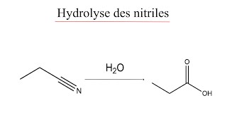 Hydrolyse des nitriles [upl. by Barbaresi16]