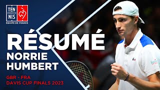 🇬🇧🇫🇷 Résumé Norrie vs Humbert  Davis Cup Finals 2023 Manchester  FFT [upl. by Ingaborg]