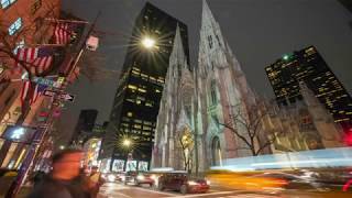 St Patricks Cathedral  Fifth Avenue  New York NYC  4K Timelapse [upl. by Stanley]