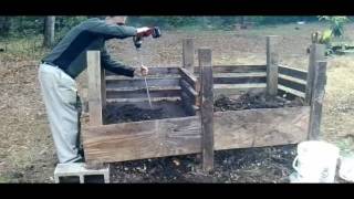 New DIY Compost Bin aerating tool [upl. by Noremmac]