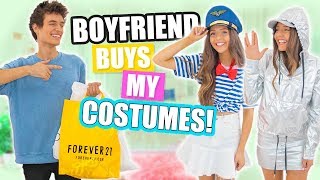 BOYFRIEND BUYS GIRLFRIENDS HALLOWEEN COSTUMES Shopping Challenge 2017 [upl. by Stacie]