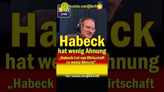 Habeck Wirtschaft Ahnung niuslive ralfschuler politik Schuler Reichelt nius regierung [upl. by Bartle]