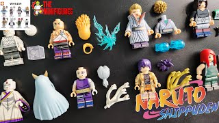 Unofficial Lego Naruto Shippuden Minifigures Review WM BLOCKS WM6154  Kaguya  Tsuchikage  Raikage [upl. by Dyun]