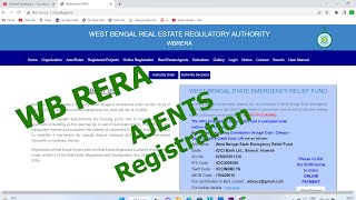 Full Process of WBRERA Registration Of Agents  How to Register for WB RERA agents [upl. by Eelyam]