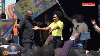 Min Phionah Nyamutoro Joins Husband Kenzo On Stage While Performing For President Museveni In Kitgum [upl. by Darcee]