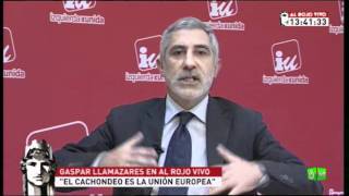 Al Rojo Vivo Gaspar Llamazares quotPP y PSOE no son lo mismo pero están en lo mismoquot [upl. by Arimak]