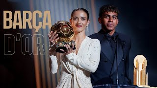 AITANA wins BALLON dOR LAMINE YAMAL wins Kopa Trophy FC Barcelona BEST Womens Team 2024 🏆💙❤️ [upl. by Haveman]