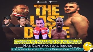 DEL BOIS LAST DANCE Chisora vs Wallin Is and Dubois vs Klitschko Almost Happened Thoughts [upl. by Ardnuahs]