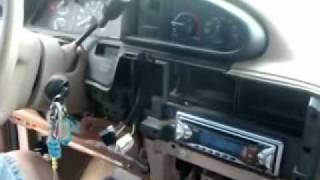 Removing and installing a car stereofor a Ford Aerostar Van [upl. by Piderit]