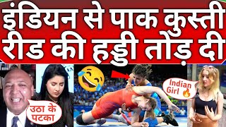 Pakistani public crying 😂🔥 on Indian women wrestler into final in Olympic paris 🇮🇳🔥 [upl. by Karolyn446]