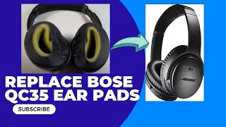 How to replace Bose QC35 Ear Pads [upl. by Adelric]