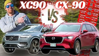 Volvo XC90 vs Mazda CX90 YOU MIGHT BE HERE BY MISTAKE LUXURY SUV COMPARISON [upl. by Lazaruk]