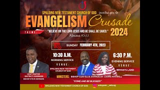 EVANGELISM CRUSADE FEBRUARY 4 2024  SNTCOG  BISHOP STEVE HEPBURN [upl. by Ddal128]