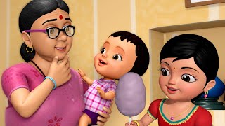 தாத்தா பாட்டி வந்தாச்சு  Tamil Rhymes amp Kids Cartoon Stories  Infobells [upl. by Ellerred]