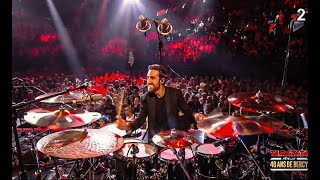 PIERRE LUCBERT  DRUM SOLO TV SHOW Taratata Fête Les 40 Ans De Bercy [upl. by Leasim]