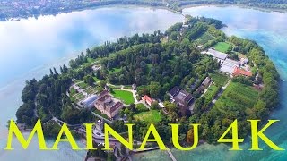 Insel Mainau am Bodensee von oben [upl. by Doomham691]