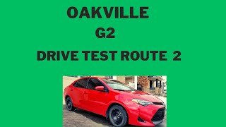 Oakville G2 Drive Test Route 2 Mock Test [upl. by Zosema698]