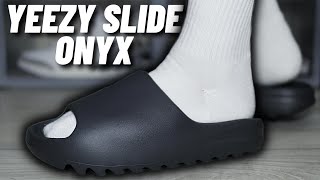 THE LAST ONE EVER Yeezy Slide Onyx 2023 Review [upl. by Wohlen717]