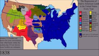 The Loss of Native American Lands Within the US Every Year [upl. by Llehcram]