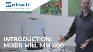 Mixer Mill MM 400  Introduction RETSCH mixermill laboratoryinstruments [upl. by Joaquin]