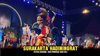 REOG SURAKARTA HADININGRAT  FESTIVAL NASIONAL REOG PONOROGO XVIII 2023 [upl. by Atolrac875]