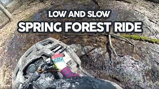 ATV offroading in the forest  2016 Arctic Cat XR 700 Limited [upl. by Enineg362]