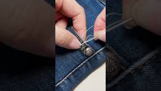 jeans pant design hack 👖👖👖✅✅jeanspant stitchwork [upl. by Itsur]