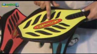 Rocking skateboard Wave Board Ligtning Bolt RODAS LUMINOSAS [upl. by Kcirrek961]