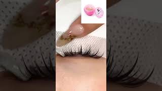 Lash extensions removal lashes lashextensions eyelashextensions [upl. by Uriel]