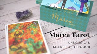 Marea Tarot  unboxing amp silent flip through [upl. by Ileray]