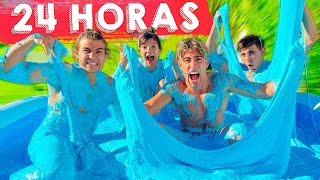 24 HORAS EN PISCINA DE SLIME GIGANTE [upl. by Mosora103]