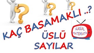 Üslü SayılarVerilen Üslü Sayı Kaç Basamaklı [upl. by Asia]